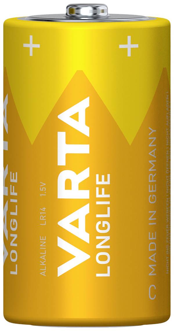Varta LONGLIFE C Folie 6 C batterij (baby) Alkaline 1.5 V 7600 mAh 6 stuk(s)