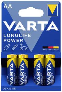 Conrad Varta LONGLIFE Power AA Bli 4 AA batterij (penlite) Alkaline 2960 mAh 1.5 V 4 stuk(s) aanbieding