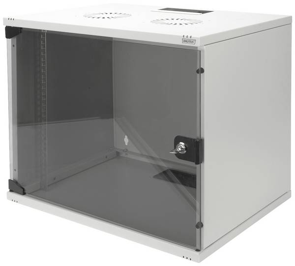 Digitus DN-19 09-U-S-1 19inch-wandkast (b x h x d) 520 x 512 x 400 mm 9 HE Grijs-wit (RAL 7035)