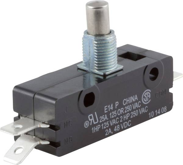 ZF E14-00M Microschakelaar E14-00M 250 V/AC 25 A 1x aan/(aan)  Moment 1 stuk(s)