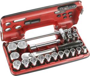 Conrad Facom SL.DBOX4 Dopsleutelset Metrisch 1/2" (12.5 mm) 22-delig aanbieding