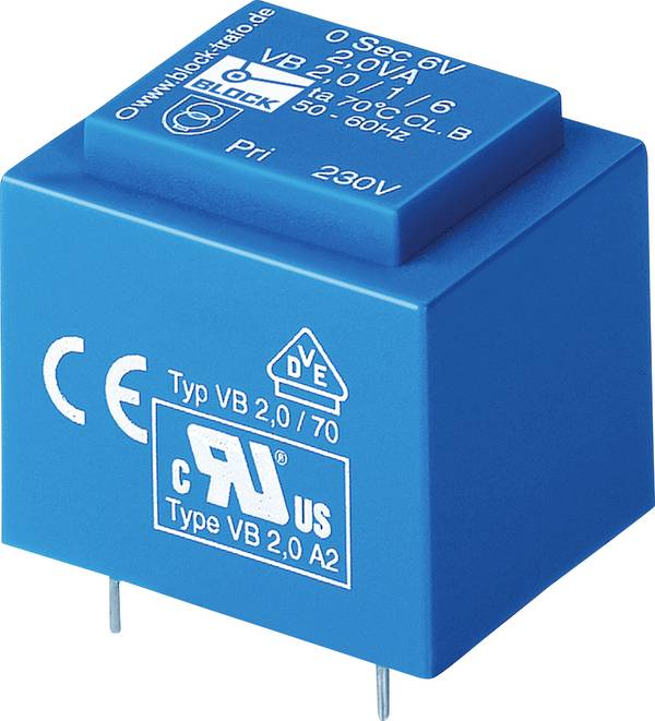 BLOCK VB 3,2/1/12 Printtransformator 1 x 230 V 1 x 12 V/AC 3.20 VA 266 mA