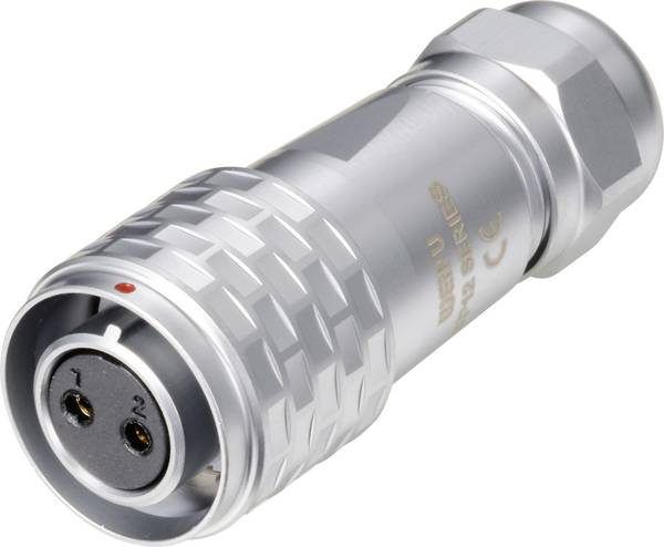 Weipu SF1210/S2 I Ronde connector Bus, recht Totaal aantal polen: 2 Serie (ronde connectoren): SF12 1 stuk(s)
