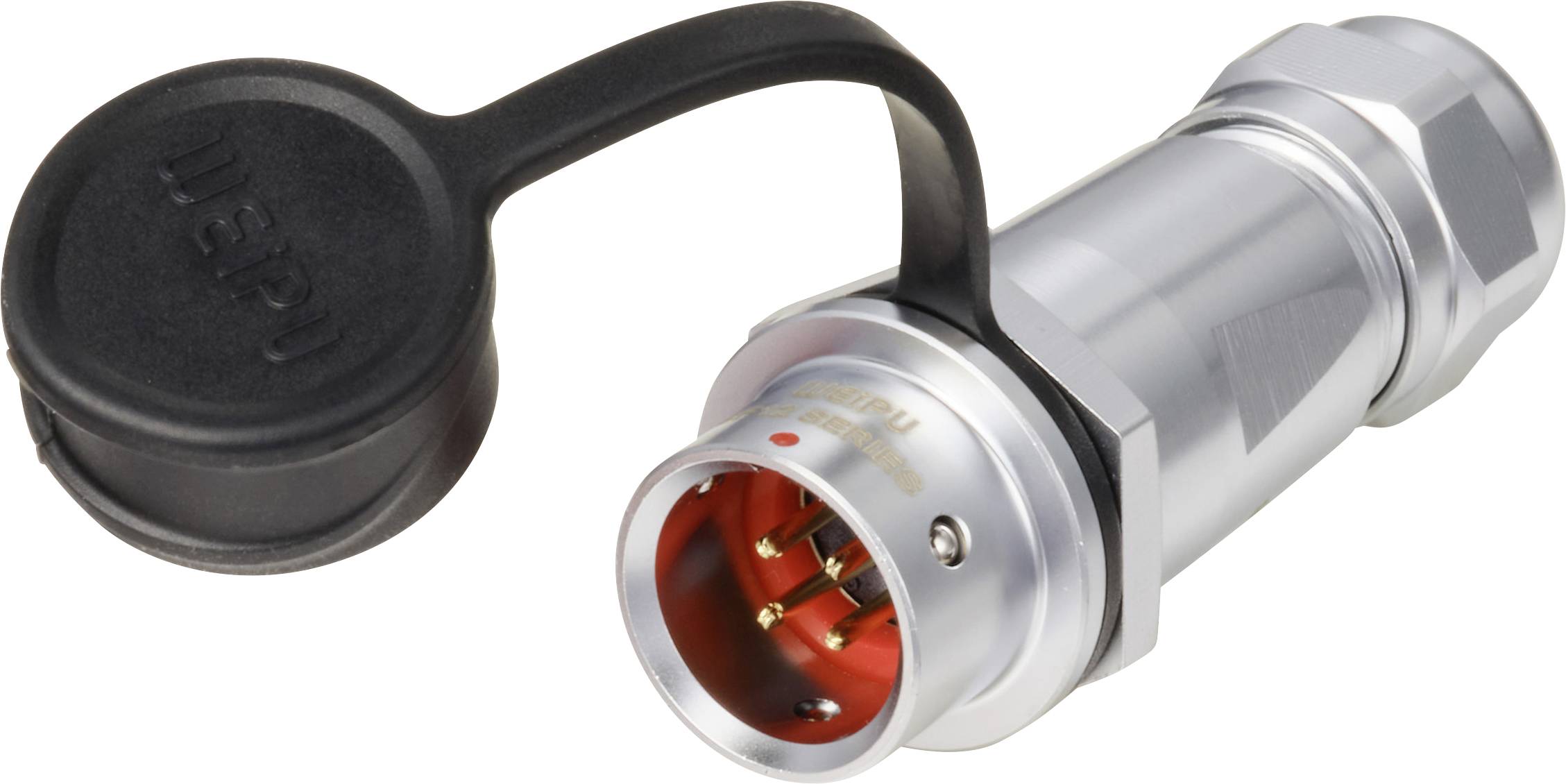 Weipu SF1211/P4 I Ronde connector Stekker, recht Totaal aantal polen: 4 Serie (ronde connectoren): SF12 1 stuk(s)-0