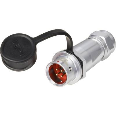 Weipu SF1211/P4 I Ronde connector Stekker, recht Totaal aantal polen: 4 Serie (ronde connectoren): SF12 1 stuk(s)-0