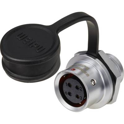 Weipu SF1212/S4 Ronde connector Koppeling, recht Totaal aantal polen: 4 Serie (ronde connectoren): SF12 1 stuk(s)-0