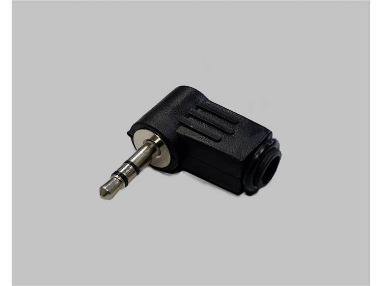 Jackplug 3.5 mm Stekker, haaks Aantal polen: 3 Stereo Zwart BKL Electronic 1107005 1 stuks