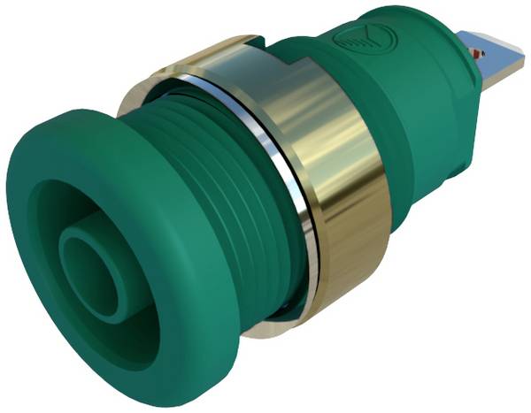Hirschmann Test & Measurement SEB 2610 F4,8 Veiligheids-labconnector, female Bus, inbouw verticaal Stift-Ø: 4 mm Groen 1 stuk(s) Single