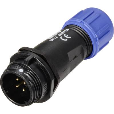 Weipu SP1311 / P 4 I Ronde connector Stekker, recht Totaal aantal polen: 4 Serie (ronde connectoren): SP13 1 stuk(s)-0