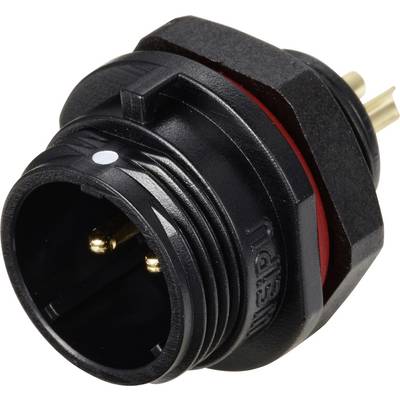 Weipu SP1312 / P 2 Ronde connector Stekker, inbouw Totaal aantal polen: 2 Serie (ronde connectoren): SP13 1 stuk(s)-0