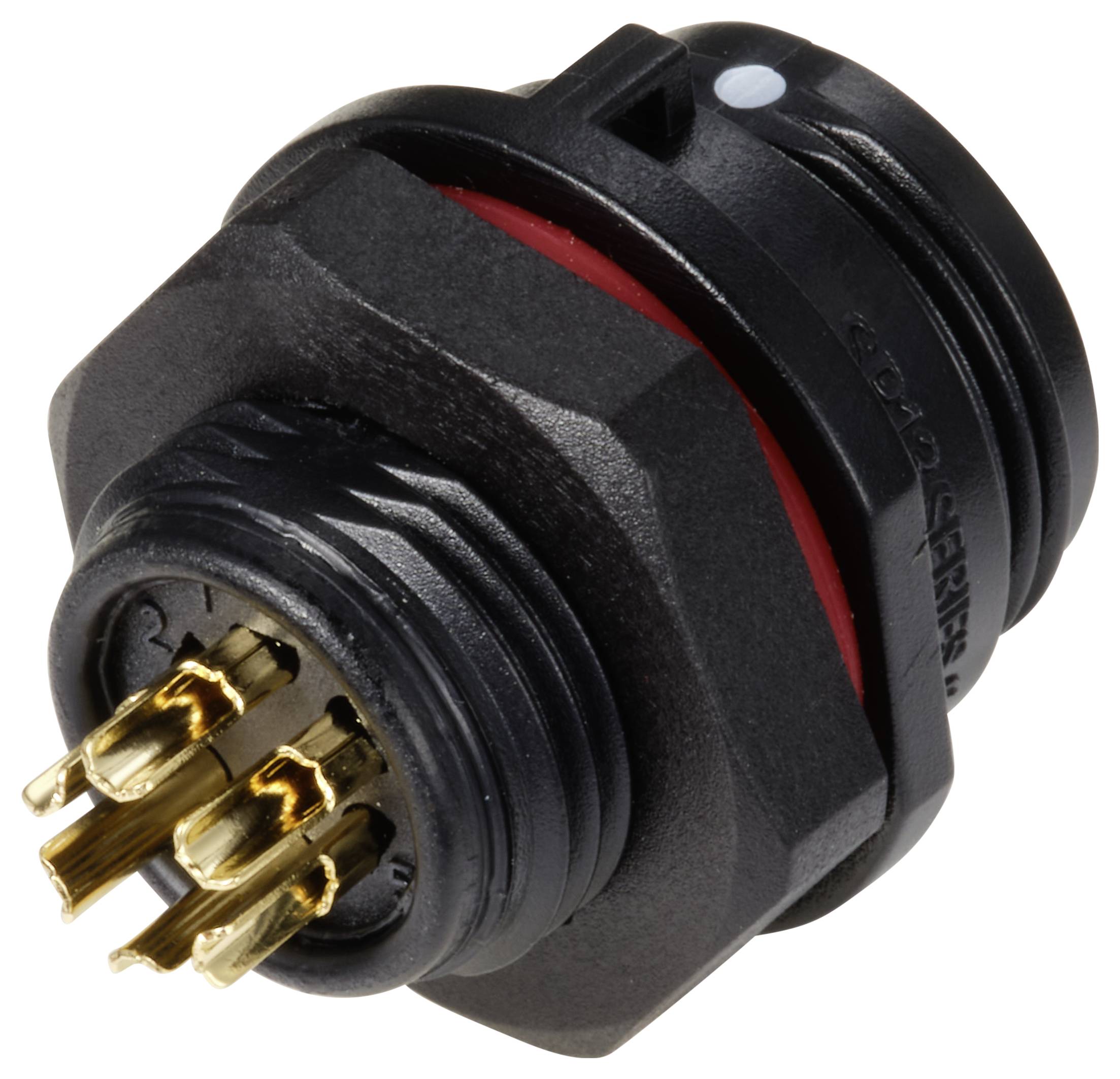 Weipu SP1312 / S 6 Ronde connector Bus, inbouw Totaal aantal polen: 6 Serie (ronde connectoren): SP13 1 stuk(s)-1