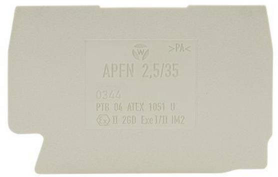 Wieland Electric 07.312.6755.0 Afscheidingsplaat    Grijs 1 stuk(s) Piece