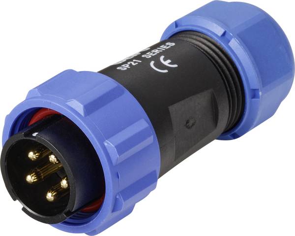 Weipu SP2110 / P 5 II Ronde connector Stekker, recht Totaal aantal polen: 5 Serie (ronde connectoren): SP21 1 stuk(s)