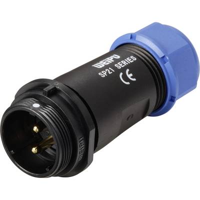 Weipu SP2111 / P 2 I Ronde connector Stekker, recht Totaal aantal polen: 2 Serie (ronde connectoren): SP21 1 stuk(s)-0