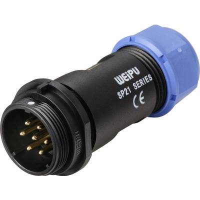 Weipu SP2111 / P 7 II Ronde connector Stekker, recht Totaal aantal polen: 7 Serie (ronde connectoren): SP21 1 stuk(s)-0