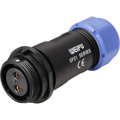 Weipu SP2111 / S 2 I Ronde connector Bus, recht Totaal aantal polen: 2 Serie (ronde connectoren): SP21 1 stuk(s)-0