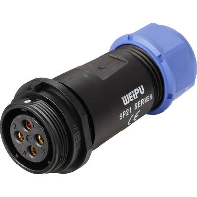 Weipu SP2111 / S 4 I Ronde connector Bus, recht Totaal aantal polen: 4 Serie (ronde connectoren): SP21 1 stuk(s)-0