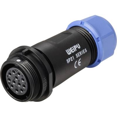 Weipu SP2111 / S 12 II Ronde connector Bus, recht Totaal aantal polen: 12 Serie (ronde connectoren): SP21 1 stuk(s)-0