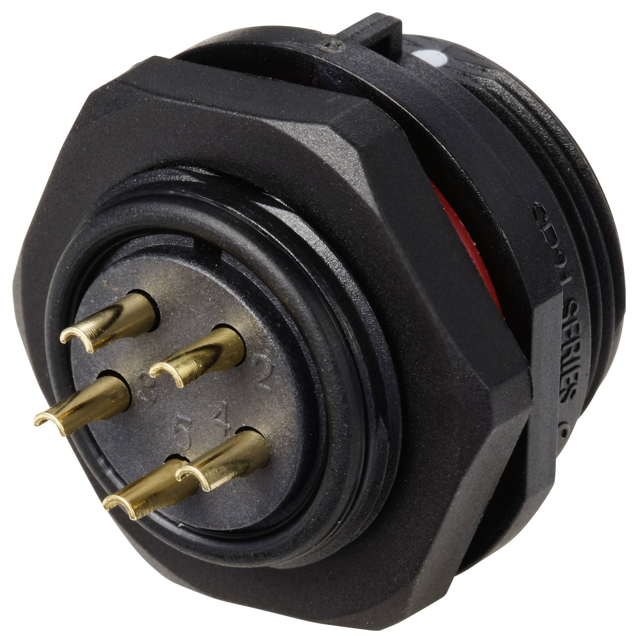 Weipu SP2112 / P 5C Ronde connector Stekker, inbouw Totaal aantal polen: 5 Serie (ronde connectoren): SP21 1 stuk(s)-2