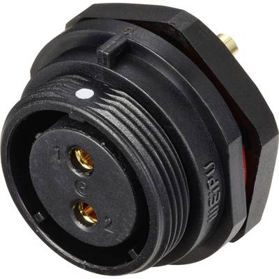 Weipu SP2112 / S 2 Ronde connector Bus, inbouw Totaal aantal polen: 2 Serie (ronde connectoren): SP21 1 stuk(s)-0