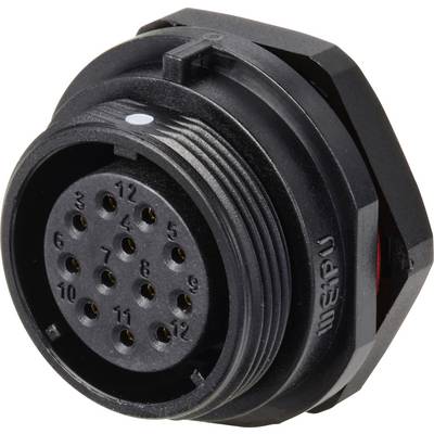 Weipu SP2112 / S 12 Ronde connector Bus, inbouw Totaal aantal polen: 12 Serie (ronde connectoren): SP21 1 stuk(s)-0