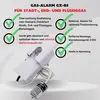 Gasalarm GX-B3 voor stads-, aard- en vloeibaar gas met bewaking, akoestisch en optisch alarm. Eenvoudige montage, 230V.