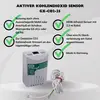 'Actieve Kooldioxide Sensor GX-CO2-25' met infraroodsensor en 5m kabel, voor CO2-detectie. Ondersteunt GX-A1+ of GX-HS. Vervaardigd in Duitsland.