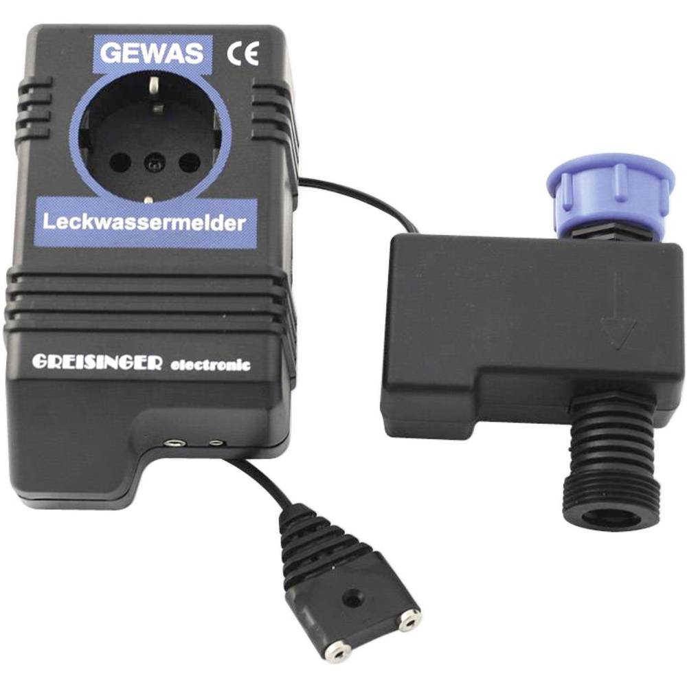 Greisinger 601910 Watermelder Met externe sensor werkt op het lichtnet
