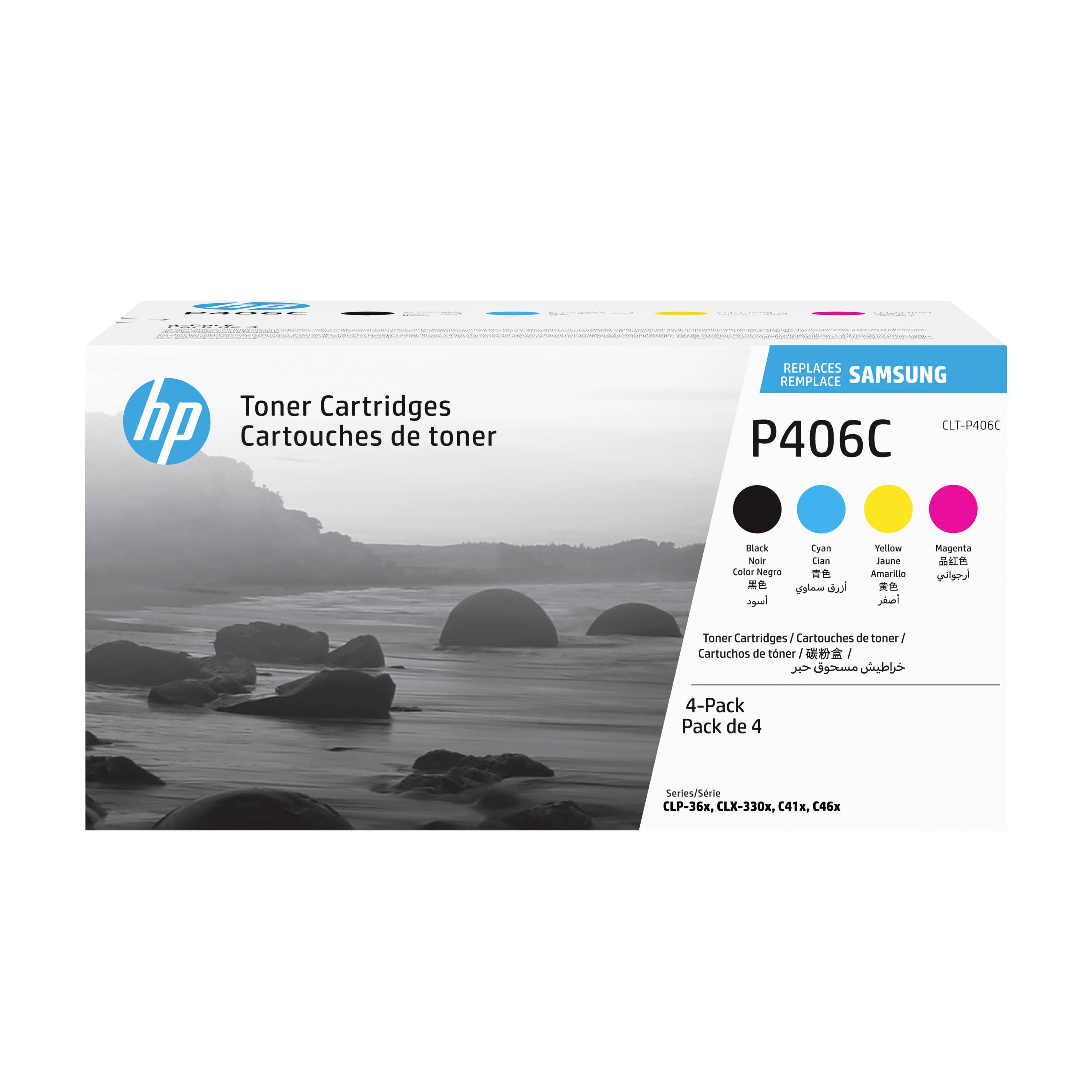 HP Tonercassette CLT-P406C SU375A Origineel Zwart, Cyaan, Magenta, Geel 1500 bladzijden