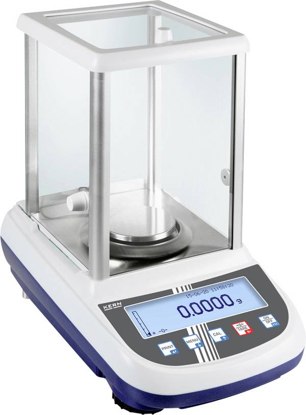 Kern ALS 160-4A Analyse weegschaal  Weegbereik (max.) 160 g Resolutie 0.0001 g werkt op stekkernetvoeding Zilver