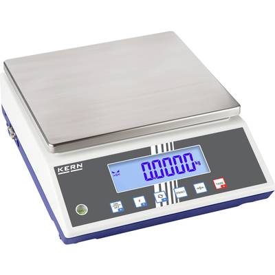 Digitale weegschaal met rechthoekig RVS-platform en verlicht display dat '0,000 kg' toont.
