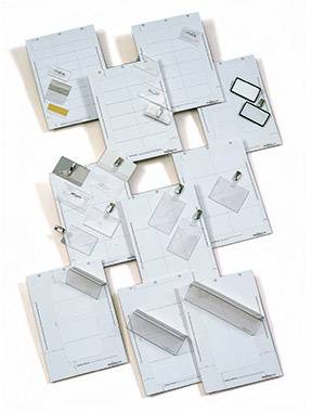 DURABLE insteekborden Badgemaker 40x75mm 240 stuks wit-3
