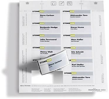 DURABLE insteekborden Badgemaker 40x75mm 240 stuks wit-4