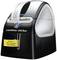 Een labelprinter, model 'LabelWriter 450 Duo' van Dymo, met daarop een geel label met de tekst 'Eigendom van M Jones Accounting'.
