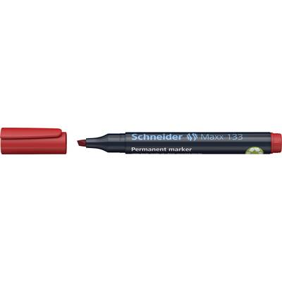 Schneider Maxx 133 113302 Permanent marker Rood Watervast: Ja 