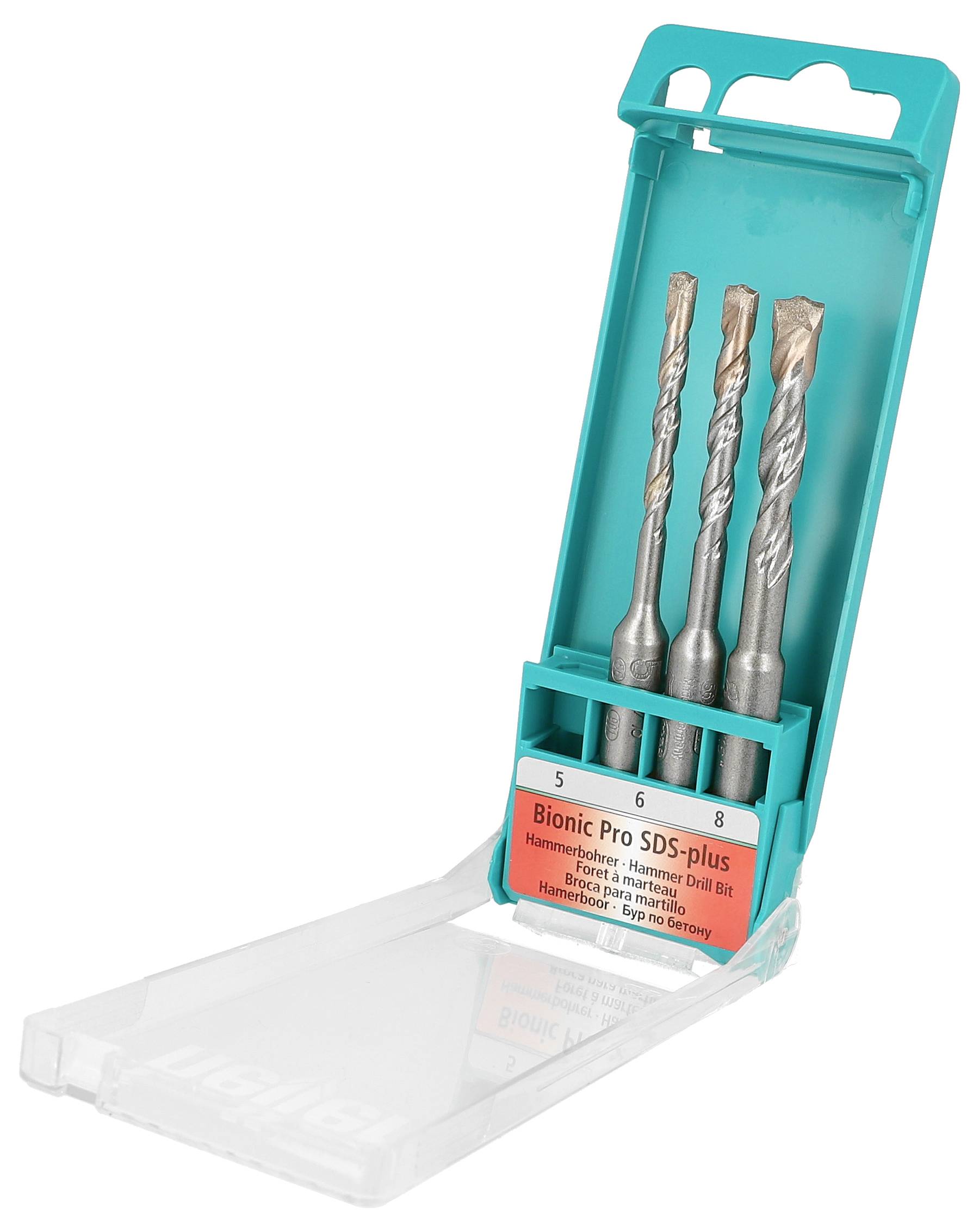 3 delige Bionic SDS-plus hamerboren set Ø 5/6/8 x 50/110 mm-1
