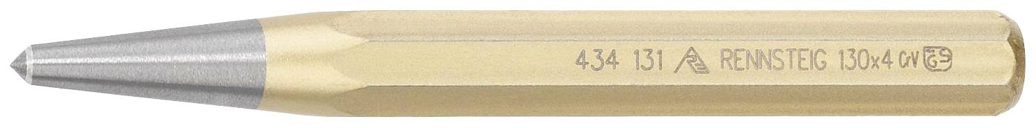 'RENSTEIG 434 151 A' Griffel met zeshoekige kunststof behuizing en scherpe metalen punt, ideaal voor nauwkeurig markeren.