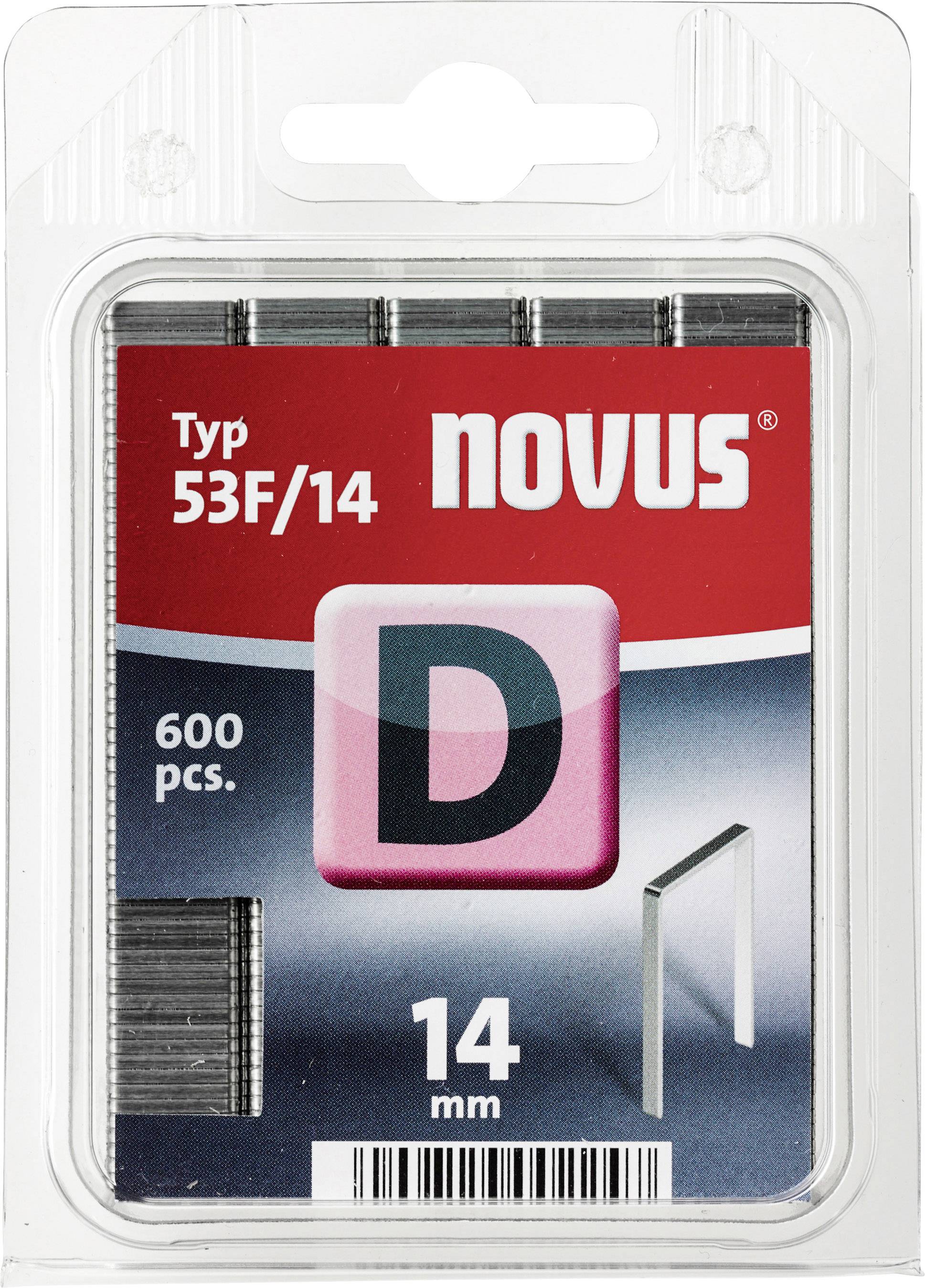 Novus Vlakdraad nieten D 53F/14mm, 600 st.