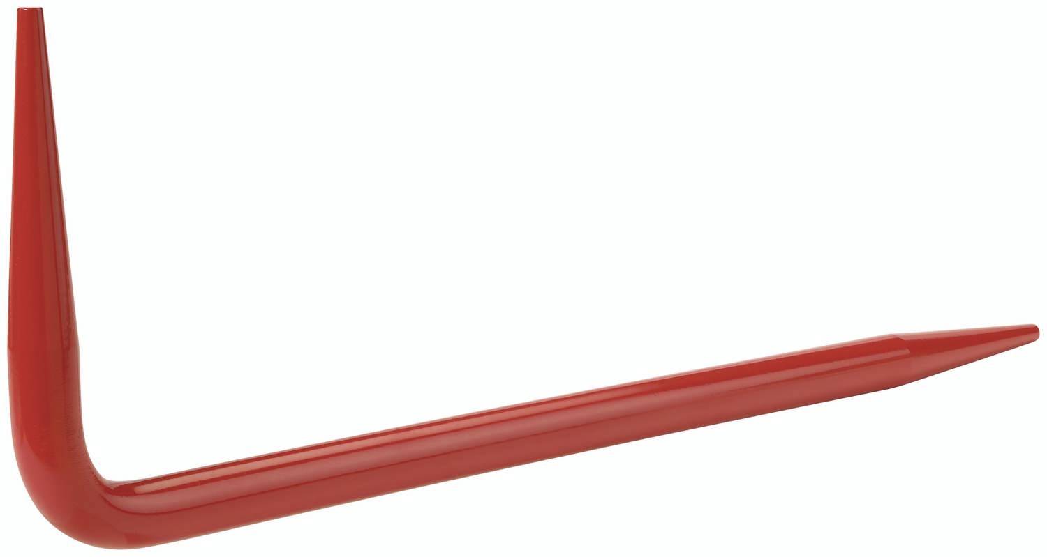 Rood plastic winkeldeel dat mogelijk dient als gereedschap of decoratie.