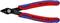 Zijkniptang met rood-blauwe handgrepen. Opschrift 'max. Cu Ø 1,6 Fe Ø 1,2'. Modelnummer: 78 61 125. Geschikt voor het knippen van draad.