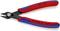 Zijkniptang met blauw-rode handgreep, gemerkt met '78 61 125'. Geschikt voor koperdraad tot 1,6 mm en ijzer tot 1,2 mm.