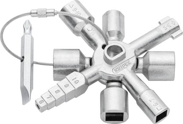 Knipex 00 11 01 Knipex TwinKey universele sleutel Schakelkastsleutel           1 stuk(s)