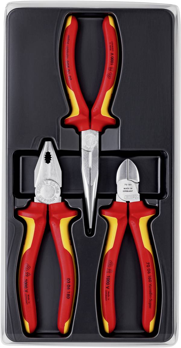 Knipex 00 20 12 Tangenset VDE 3-delig