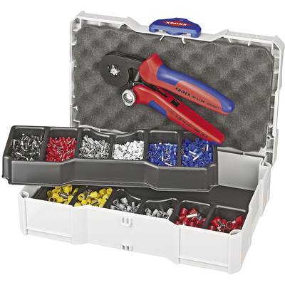Knipex KNIPEX 97 90 09 Krimptang  Adereindhulzen 0.08 tot 10 mm² Incl. assortiment adereindhulzen in koffer  