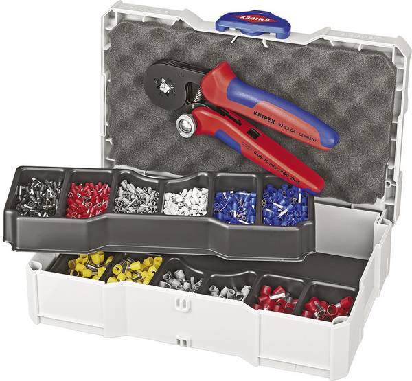 Knipex  97 90 09 Krimptang  Adereindhulzen 0.08 tot 10 mm² Incl. assortiment adereindhulzen in koffer