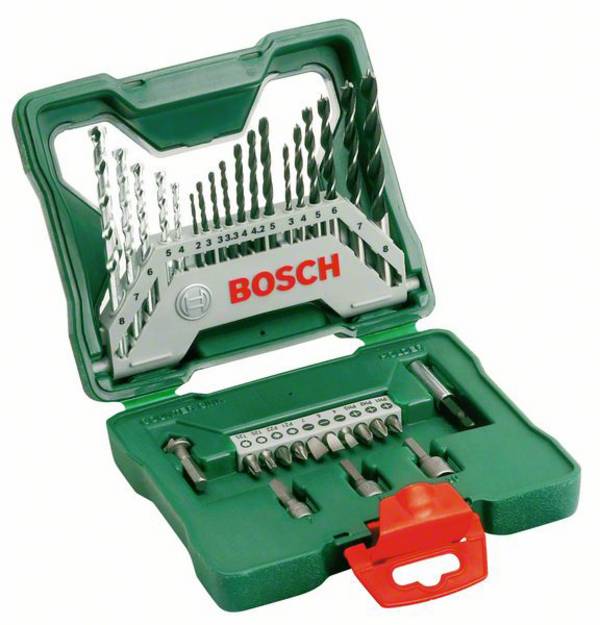 Bosch Accessories X-Line 2607019325 Boor- en bitassortiment 33-delig Metaal, Steen, Beton, Hout, Metselwerk
