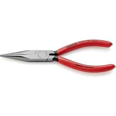 'Punttang met rode handgrepen, geschikt voor precisiewerk. Merk: Knipex, Modelnummer: 3021160, Materiaal: Chroom-vanadiumstaal.'