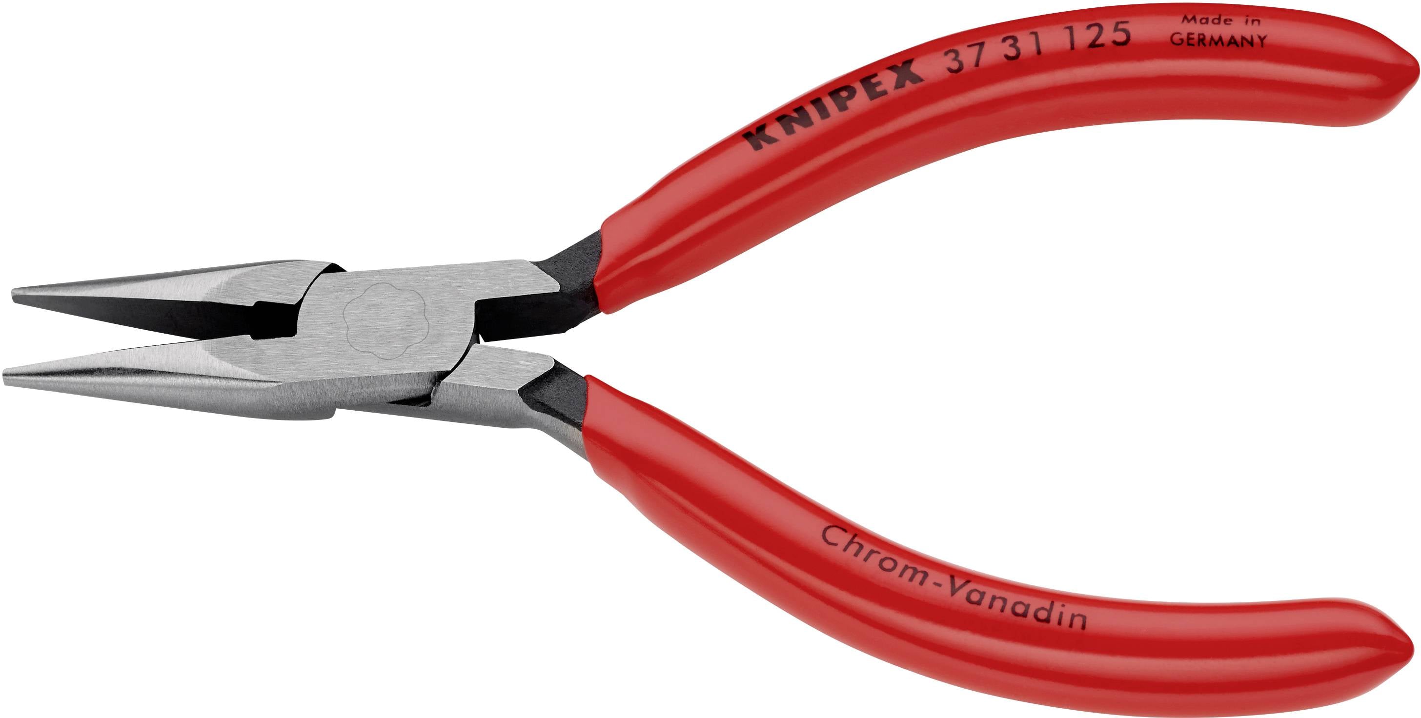 Knipex 37 31 125 Elektronica en fijnmechanica Platte rondbektang Recht 125 mm