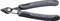 Elektronische precisietang van Knipex met grijze en zwarte handgrepen. ESD-veilig, gespecificeerd voor max. draaddikte: Cu Ø 1,6 mm, Fe Ø 1,2 mm.