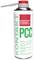 Spuitbus met opschrift 'KONTAKT CHEMIE PCC', reiniger voor printplaten. Bevat spuitkop bovenaan.